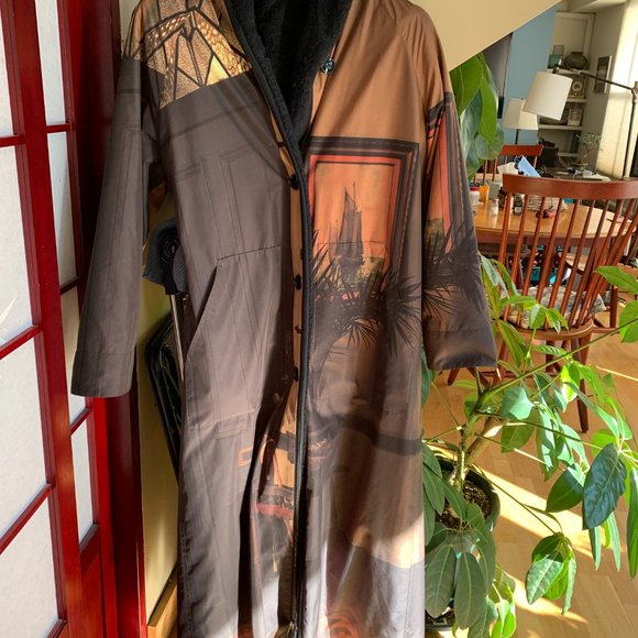 Unique Akris 3 in 1 coat with hood, size 6 - Picture 2 of 6